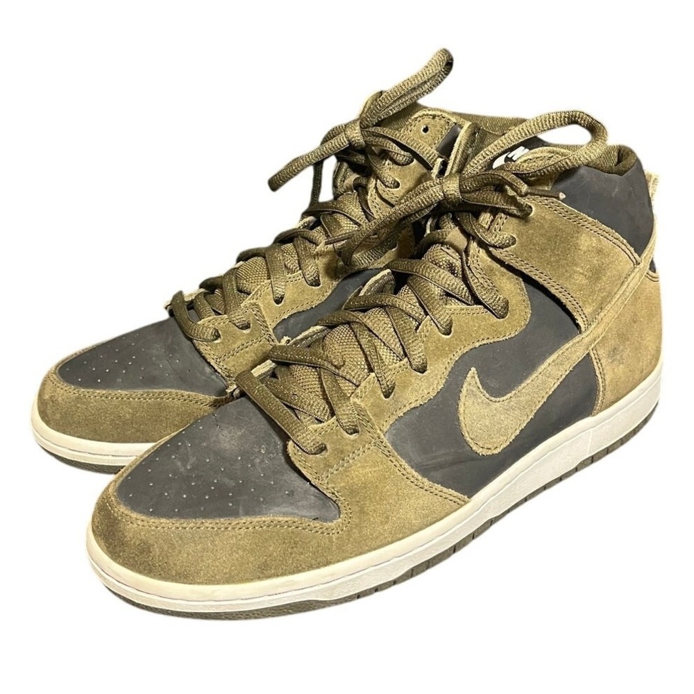Nike SB Dunk High 2016 Dark Loden Olive Green Black 854851-330 Size 14 OG